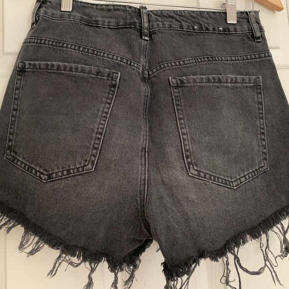Distressed  Denim Festival Shorts - Picture 3 of 5